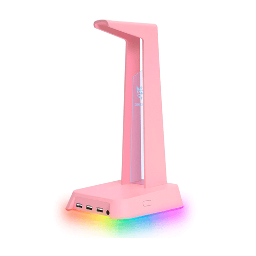 ONIKUMA-RGB-Gaming-Headset-Stand-with-3-USB-and-3.5mm-AUX-Ports-ST2-pink