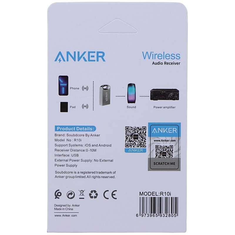 دانگل بلوتوث ماشین anker r10i